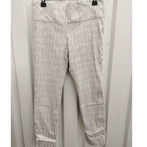 Vision 155 Women's Pants Pull On Striped Gray White Sz 8